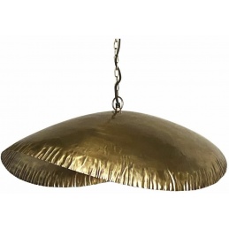 złota designerska lampa sufitowa